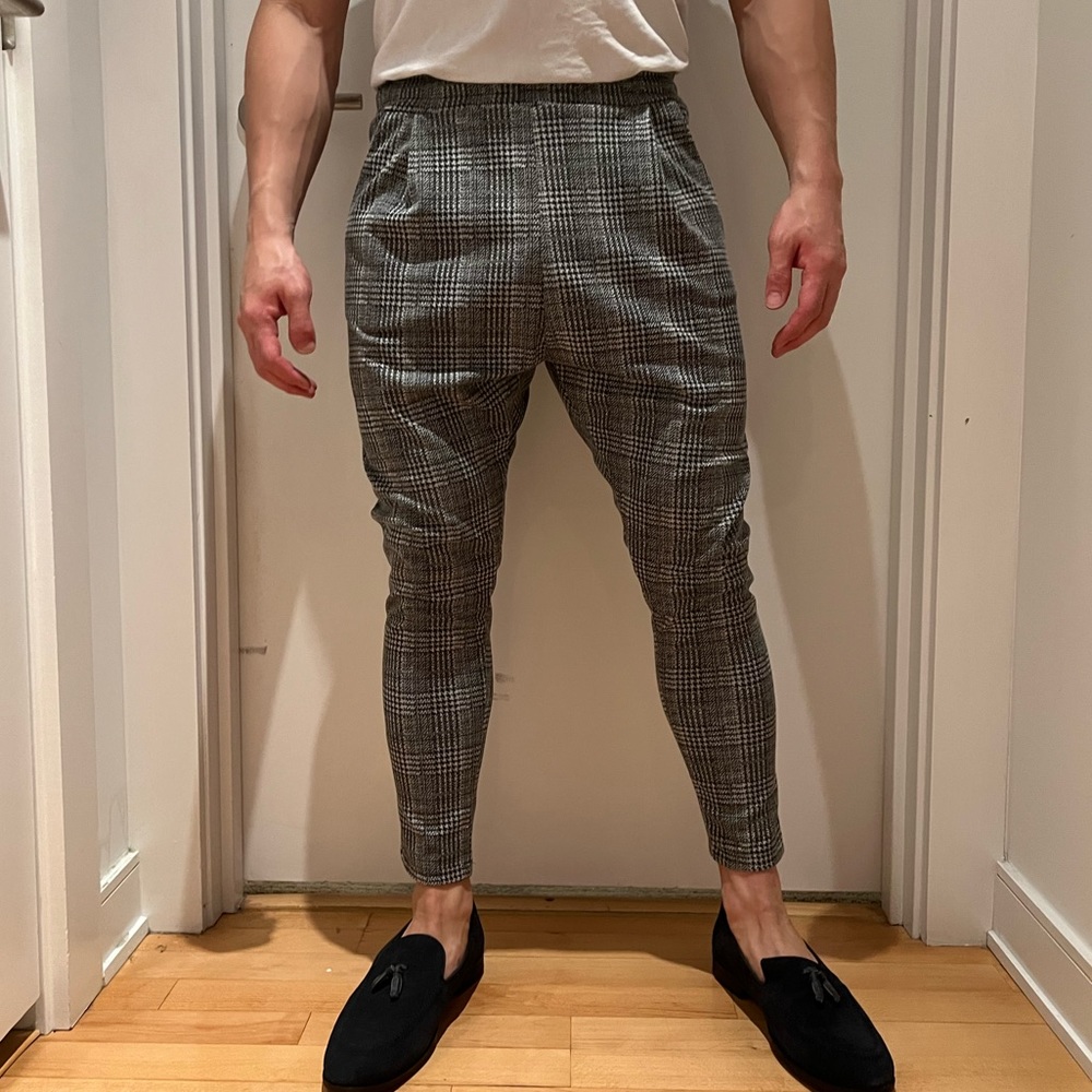 Boohoo MAN plaid trousers